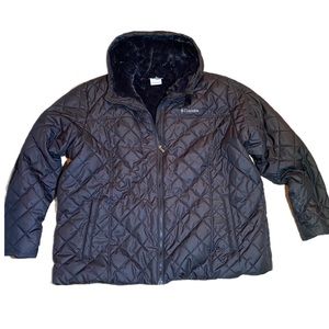 Gently worn Columbia plush lined winter coat, size 3X, excellent condition